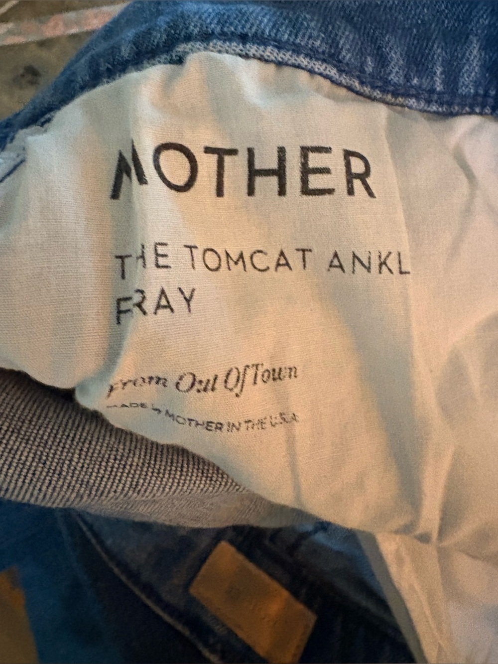 MOTHER Jeans The Tomcat Ankle Fray, size 33 - Picture 6 of 12